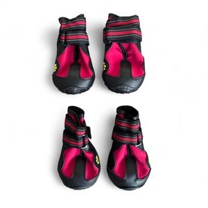 Black and Red Dog Shoes Bundle